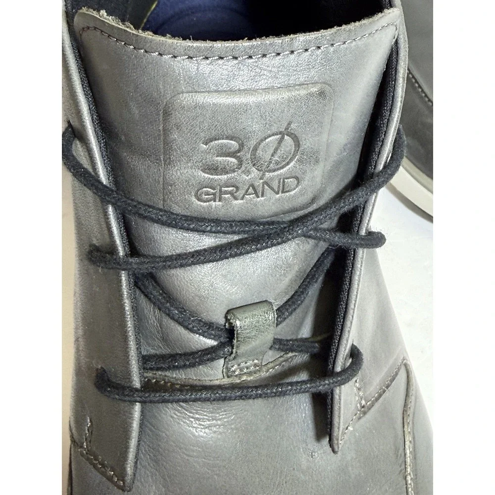 COLE HAAN 3.0 Zerogrand Chelsea Gray Waterproof Leather Men's - Size 13M